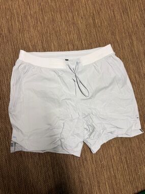 LULULEMON VPOR Light Grey License To Train Shorts 7" Linerless Men's XXL